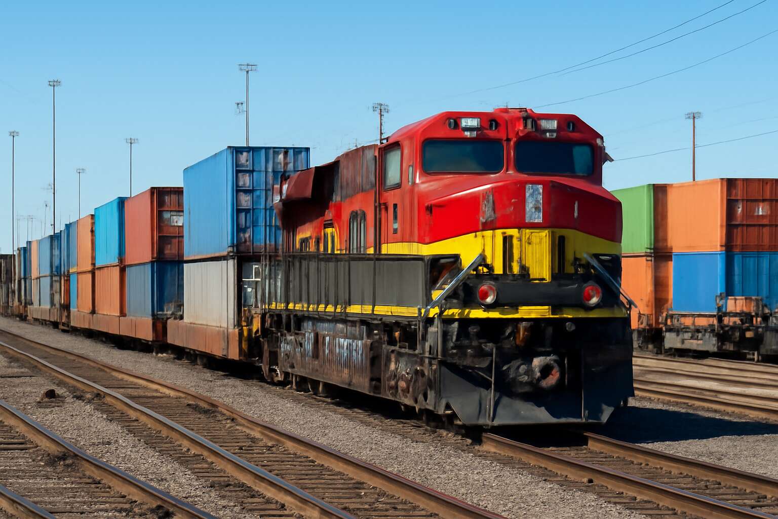 what is rail freight transport